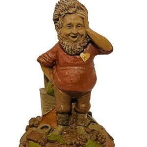 Tom Clark figurine gnome elf SIGNED sculpture Cairn vtg Locke Heart Locket lock